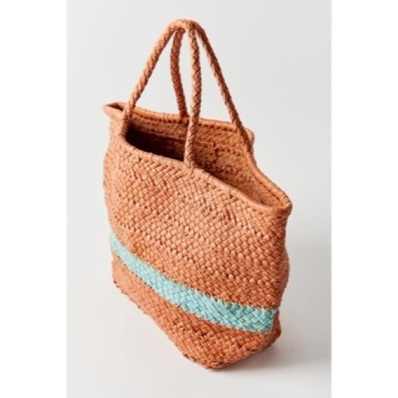 Leather Woven Tote Bag - Picture 3 of 9